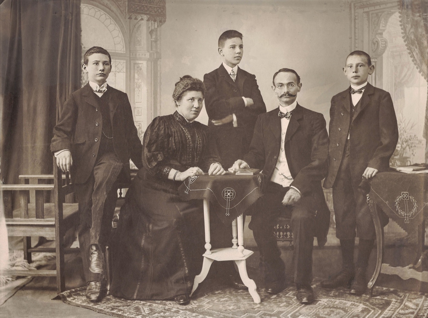 Historisches Porträt der Familie Block