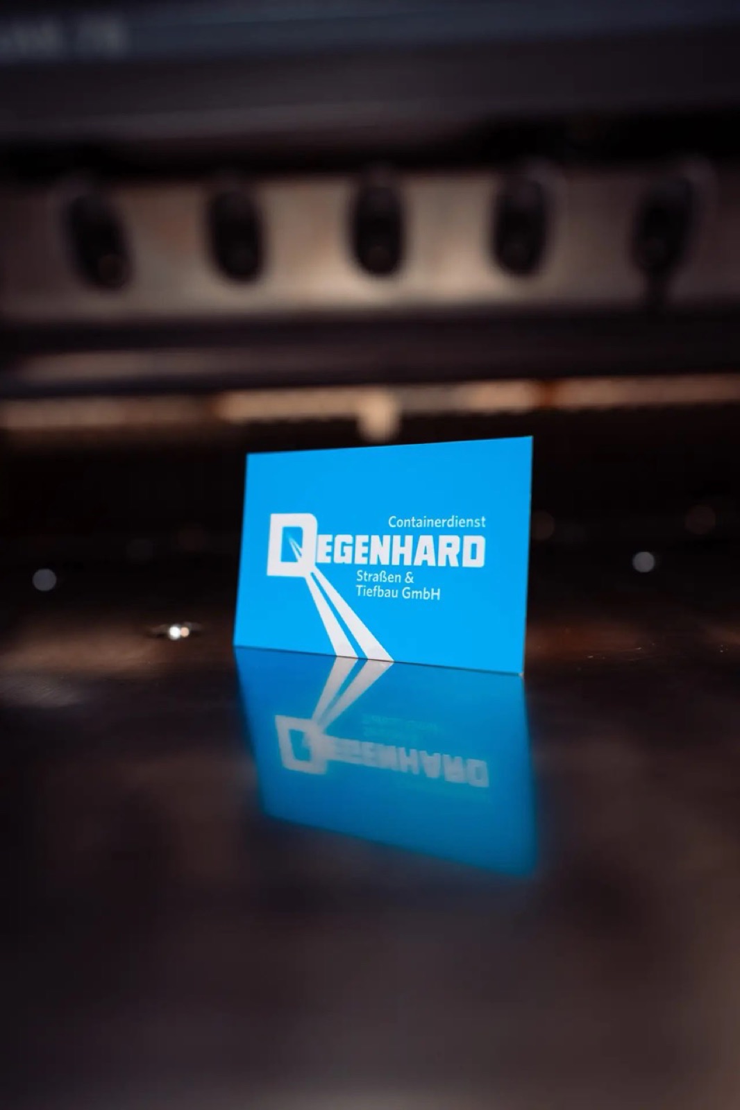 Visitenkarte für Containerdienst Degenhard